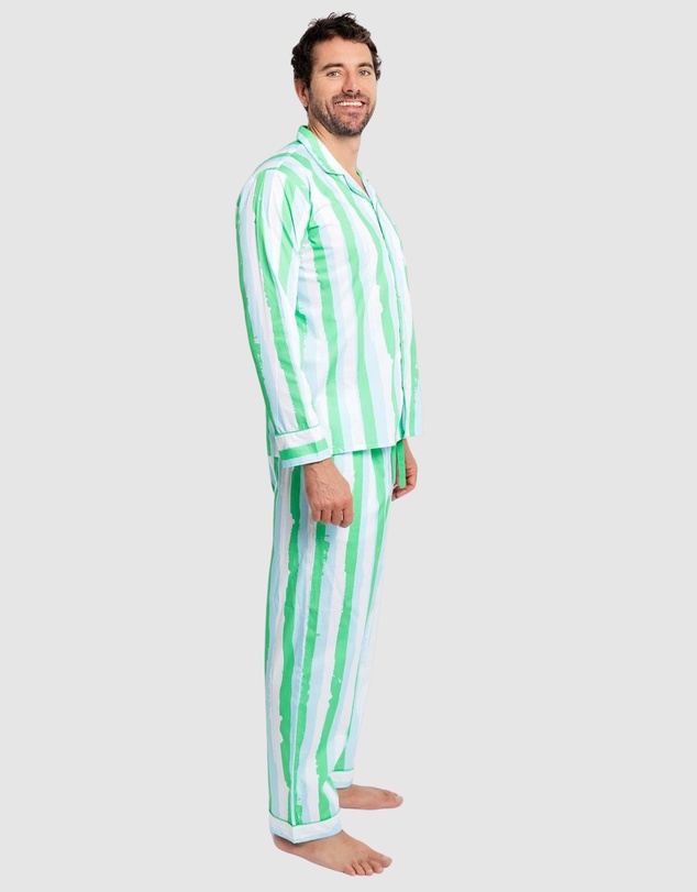 Sant And Abel - Men's Drawbertson Wild Stripes Long PJ Set