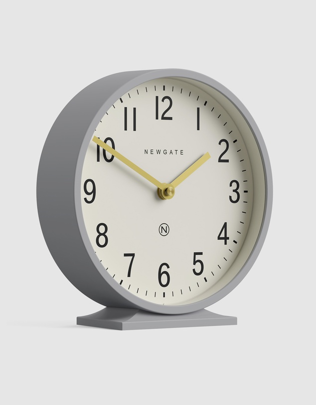 Newgate - Newgate Q Mantel Clock-Clock Grey