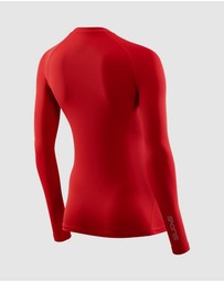 SKINS - SKINS Compression Women's Series-2 Gym Clothing Long Sleeve Top Red