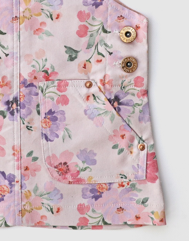 WITH LOVE FOR KIDS - Hazel Denim Pinafore Dress - Babies - Kids