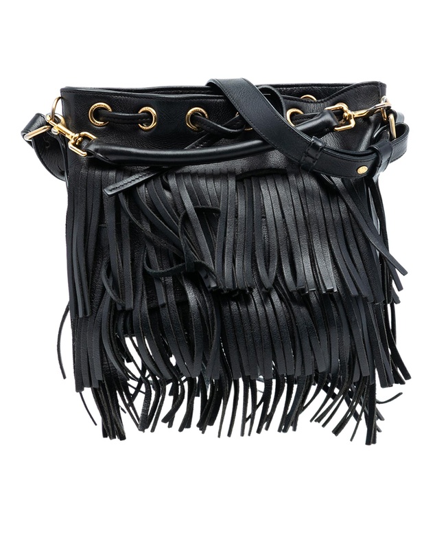 Pre-Loved by Azura Reborn - Pre-Loved Small Calfskin Emmanuelle Fringe Bucket Bag