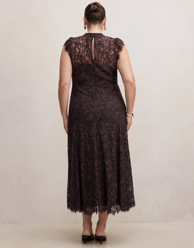 Forever New Curve - Arielle Curve Lace Midi Dress