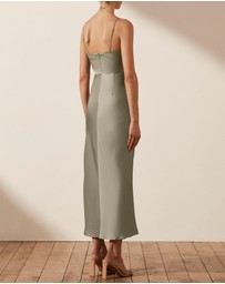 Shona Joy - Luxe Twist Front Sleeveless Midi Dress
