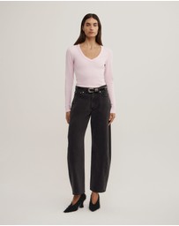 Witchery - V-neck Long Sleeve Top