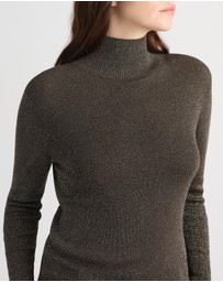 David Lawrence - Flores Sparkle Roll Neck Knit Jumper