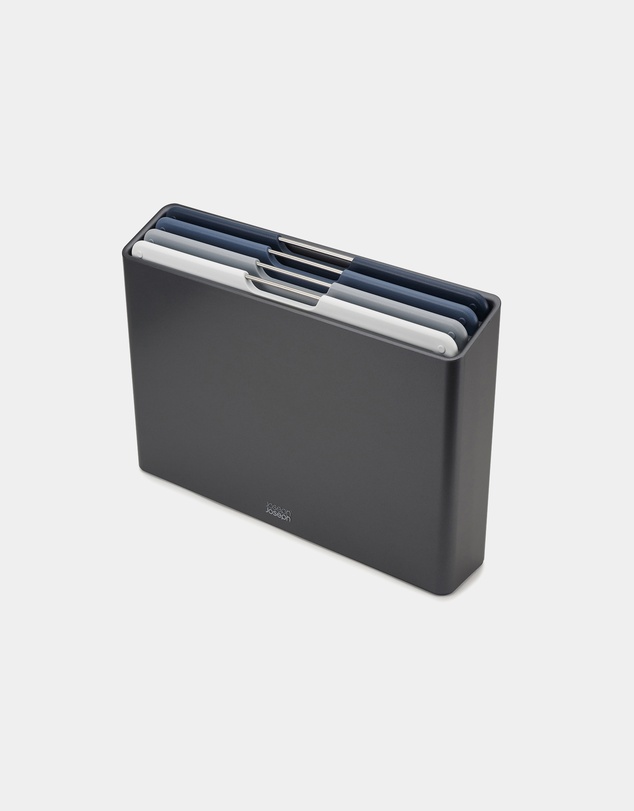 Joseph Joseph - Folio™ 4-piece Large Chopping Board Set with Storage Case (Grey)