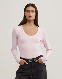 Witchery - V-neck Long Sleeve Top