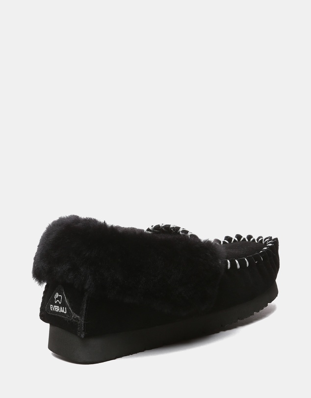 EVERAU - EverAU Ugg Popo Moccasin Sheepskin Upper Moccasins