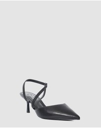 Dune London - Citrus - Black Leather
