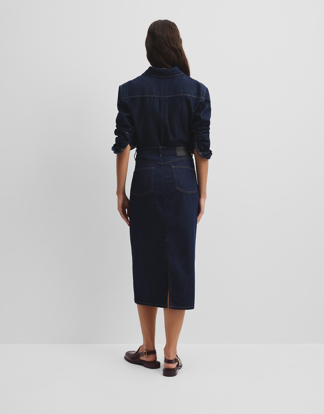 Country Road - Denim Midi Skirt