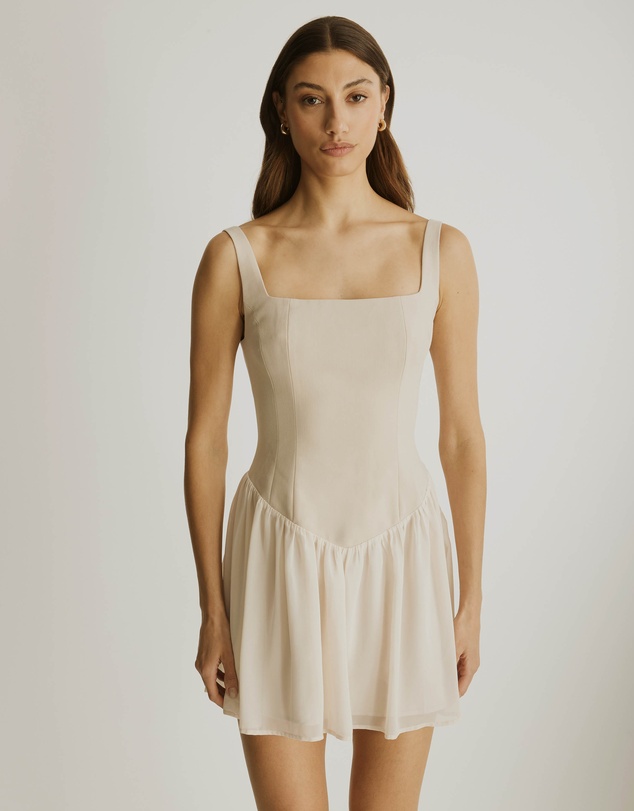 Atmos&Here - Sophie V-Waist Mini Dress