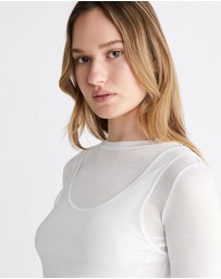 Calvin Klein Jeans - Double Layered Sheer Top
