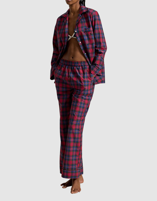 Polo Ralph Lauren - Plaid Madison Cotton Poplin Long-Sleeve Pyjama Set