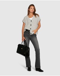 Belle & Bloom - Rosette Oversized Knitted Vest