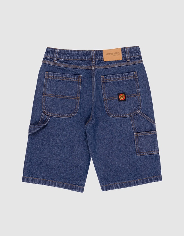 Santa Cruz - Classic Dot Carpenter Jean Shorts - Kids-Teens