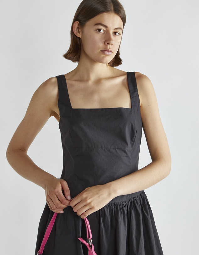 Glamorous - Tie back dropped waist midi dress