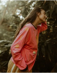 Banabae - Parklife Ladies Long Sleeve Tee - Peony
