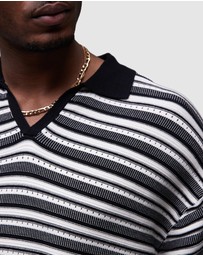 Topman - Knitted Stripe Polo