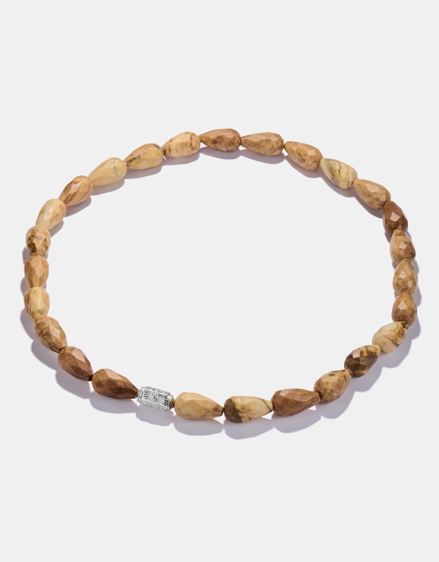 THOMAS SABO - THOMAS SABO Elyndra Necklace with Yellow Jasper Beads