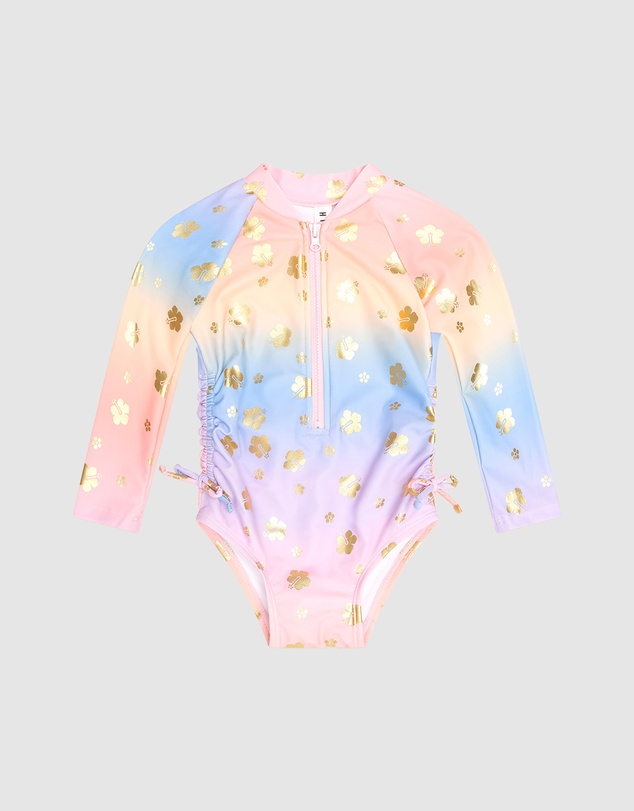Huxbaby - Tropical Foil Floral Ombre Swimsuit - Babies-Teens