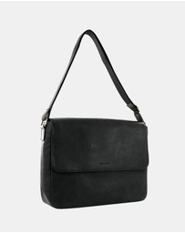 Pierre Cardin - Pierre Cardin Men's Leather Messenger Bag