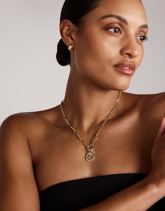 Michael Hill - Diamond Letter S Initial Pendant in 10kt Yellow Gold