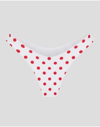 Vacay Swimwear - Positano Bottom Red Polka