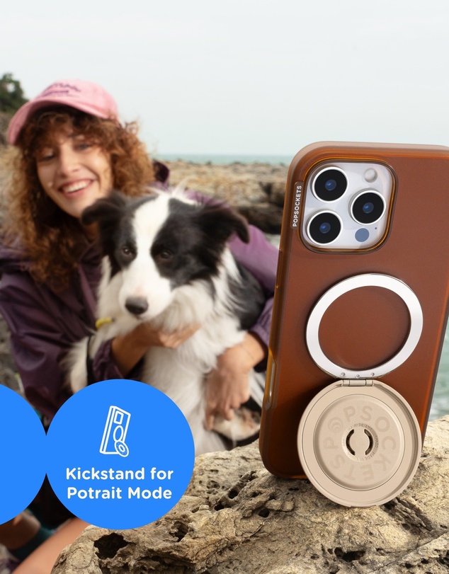 PopSockets - PopGrip KickOut MagSafe Phone Grip Holder Stand Mount