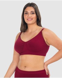 B Free Intimate Apparel - Wire-free Bamboo Padded Bra (B-C-D-DD-E-F-G-H) Cup