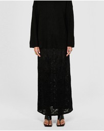 Staple the Label - Astrid Sheer Lace Maxi Skirt