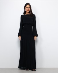 AERE - Tide Shirred Waist Maxi Dress