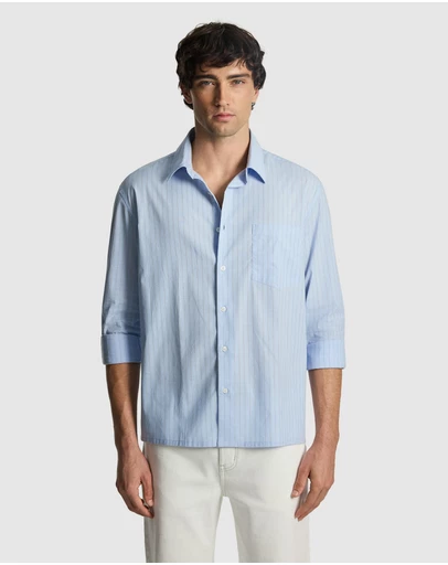 yd. - Chapman Stripe Relaxed Shirt