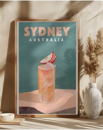 Olive et Oriel - Sydney Australia Cocktail Bar Decor by The Whiskey Ginger Art Print