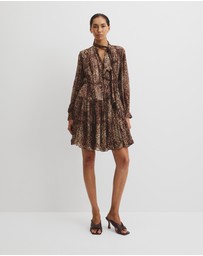 Country Road - Print Cheetah Mini Dress