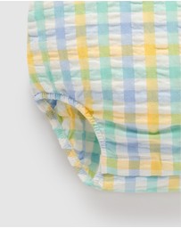 Purebaby - Check Overall -Kids-Babies