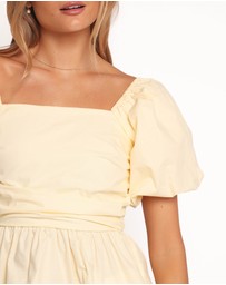 Petal & Pup - Clo Puff Sleeve Top - Butter Yellow
