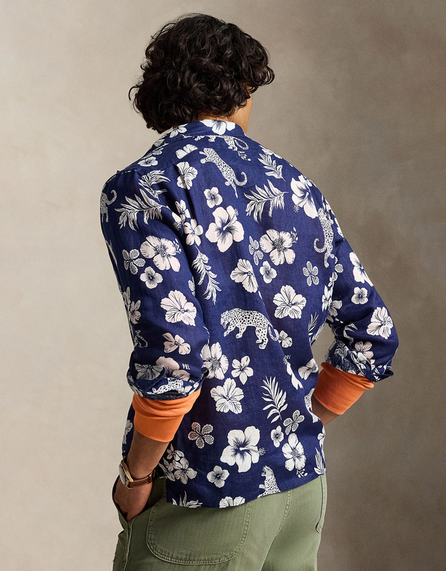 Polo Ralph Lauren - ICONIC EXCLUSIVE - Classic Fit Tropical Linen Camp Shirt