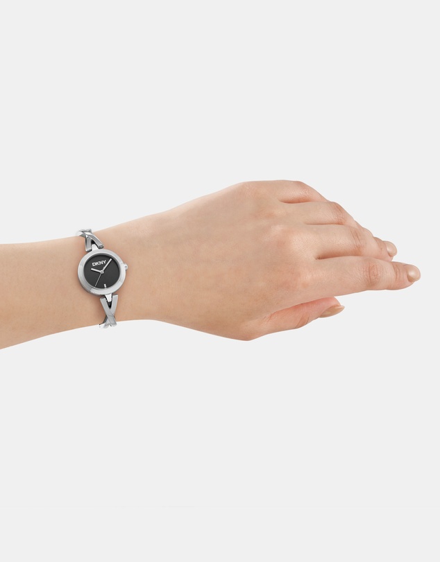 DKNY - Half Bangle Silver 26mm Womens Watch
