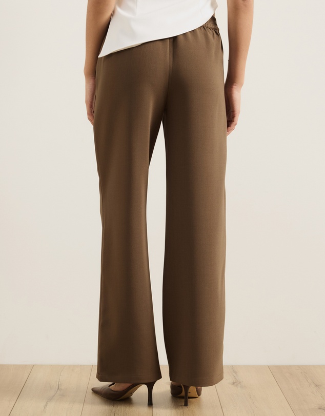 Atmos&Here - Mia Straight Leg Tailored Pants With Piping Detail