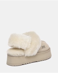 EVERAU - Australian Shepherd Ugg Musa Platform Cow Suede Upper House Shoes
