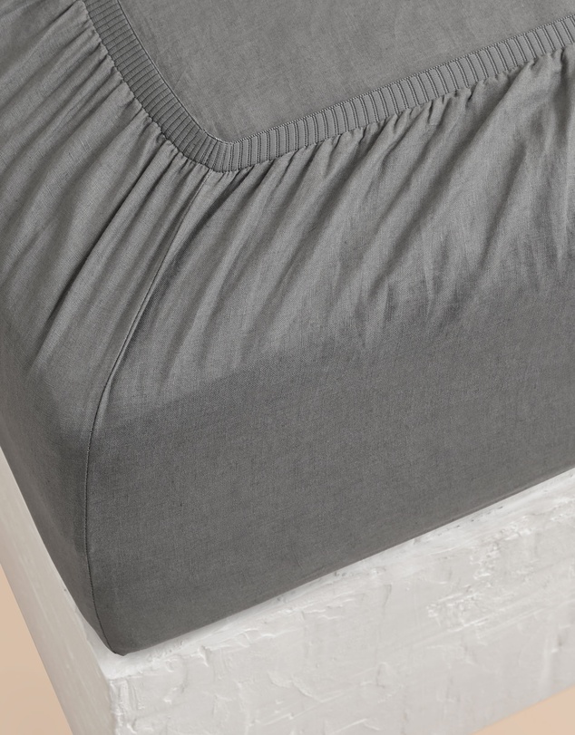 Sheet Society - Eve Linen Cot Fitted Sheet