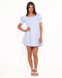 Petal & Pup - Kennedy Smock Mini Dress - Blue Gingham