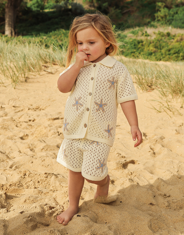 Kynd Baby - Knit Shirt in Coconut