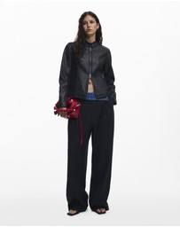 Desigual - Combined faux leather jacket
