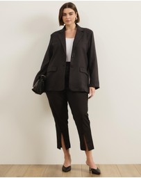 Atmos&Here Curvy - Rosetta Textured Blazer