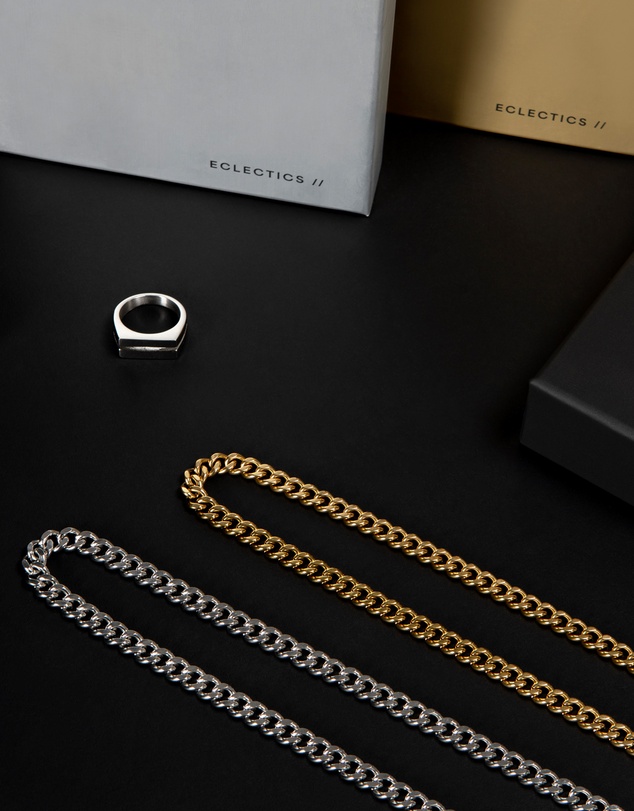 Eclectics - Token Figaro Chain Necklace