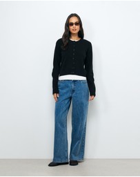 AERE - Sadie Merino Wool Cardigan