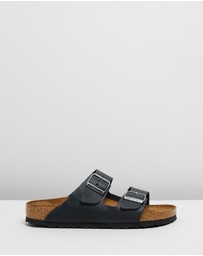 Birkenstock - Womens Arizona Oiled Leather Narrow Sandals