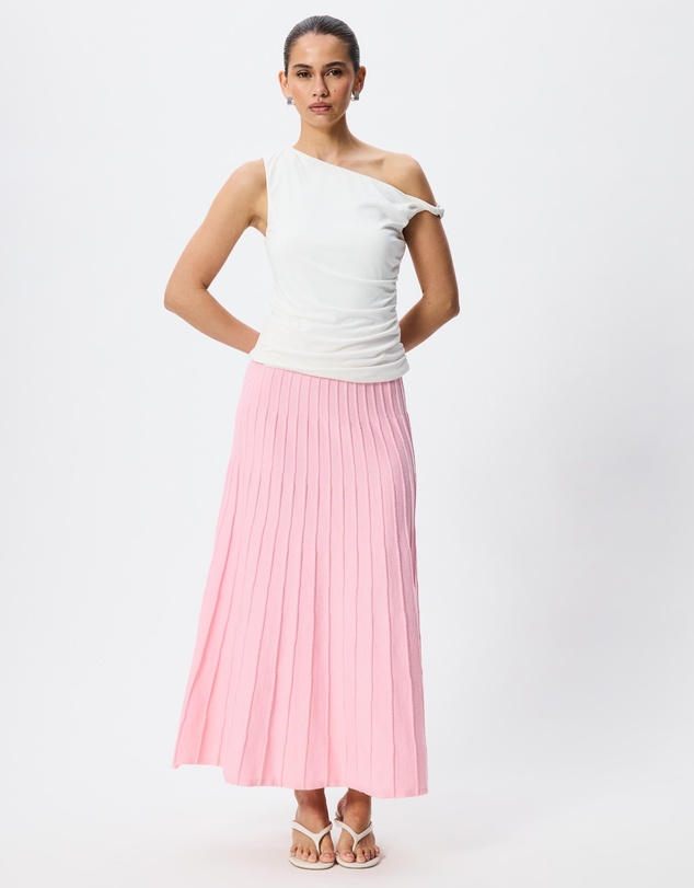Tussah - Clara A-Line Knitted Midi Skirt