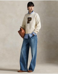 Polo Ralph Lauren - P-Logo Wool-Blend Crewneck Sweater - ICONIC EXCLUSIVE